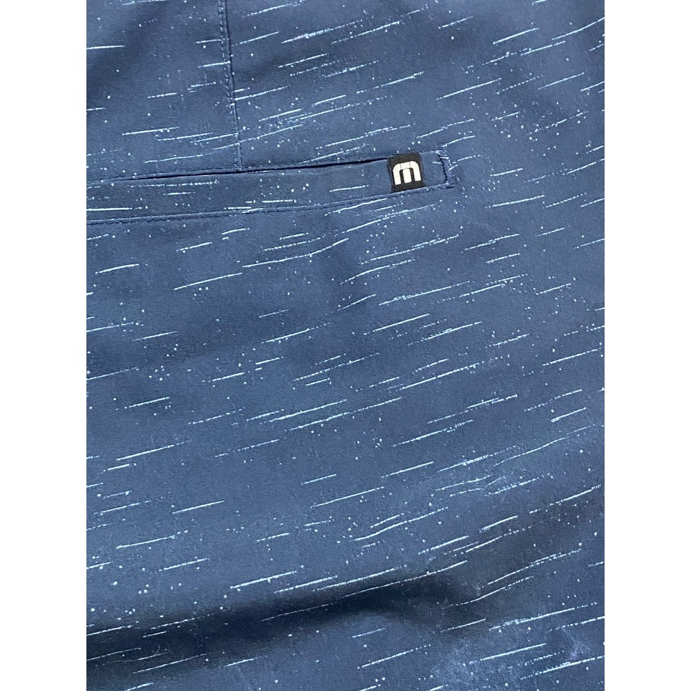 TravisMathew Mens Navy Blue Micro Streak Performance Golf Shorts Size 40 - Picture 4 of 9